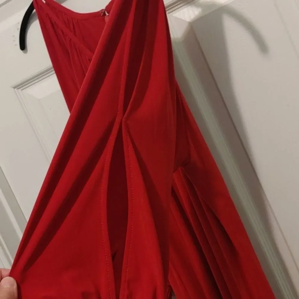 Boston Proper Red cut out  sleeve dress Sz M NWOT